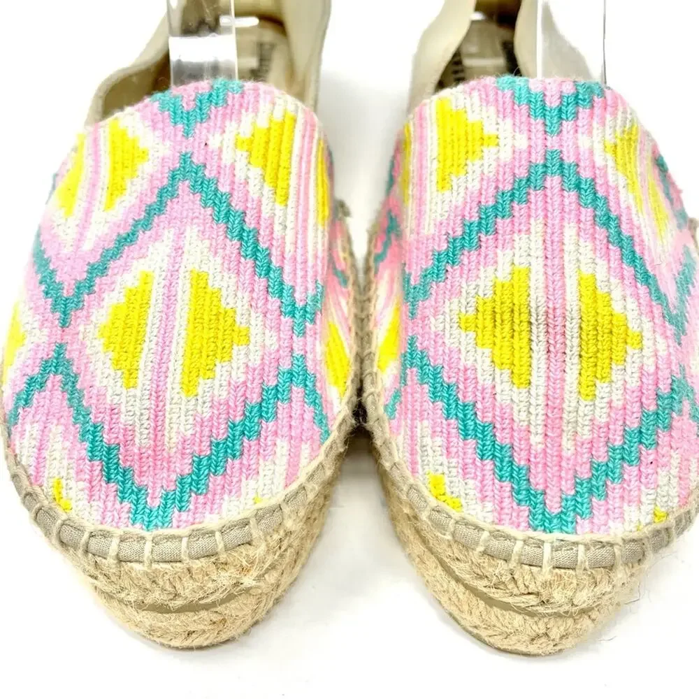 Manebi x Guanabana Woven Geometric Platform Espadrilles, Women's 10,  EU 40 $199